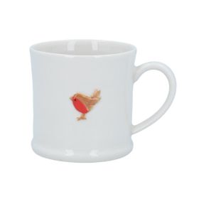 Stoneware Mini Mug with Robin 